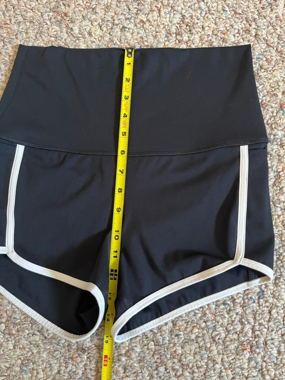 Free People Movement NWOT Island Time Black Athletic High Waist Shorts Size M - Picture 14 of 16